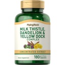 Torustik Kivipiimaohakas, Dandelion & Yellow Dock | 180 kapslit | Kontsentreeritud ekstrakti kompleks | Mitte-GMO, gluteenivaba toidulisand