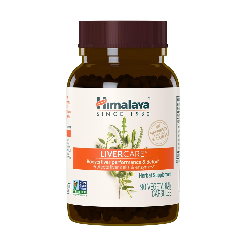 Himaalaja maksahooldus kogu maksa toetamiseks, puhastamiseks ja detoksiks, kaitseb rakke ja ensüüme, 375 mg, 180 kapslit, 90 päeva varu