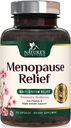 Menopausi täiendused naistele - menopausi leevendamise toetus probiootikumid musta Cohoshiga, looduslikud tugilisandid kergetele kuumadele vilgutustele ja öistele higistele & PH tasakaalutoetus täiendus - 120 kapslit