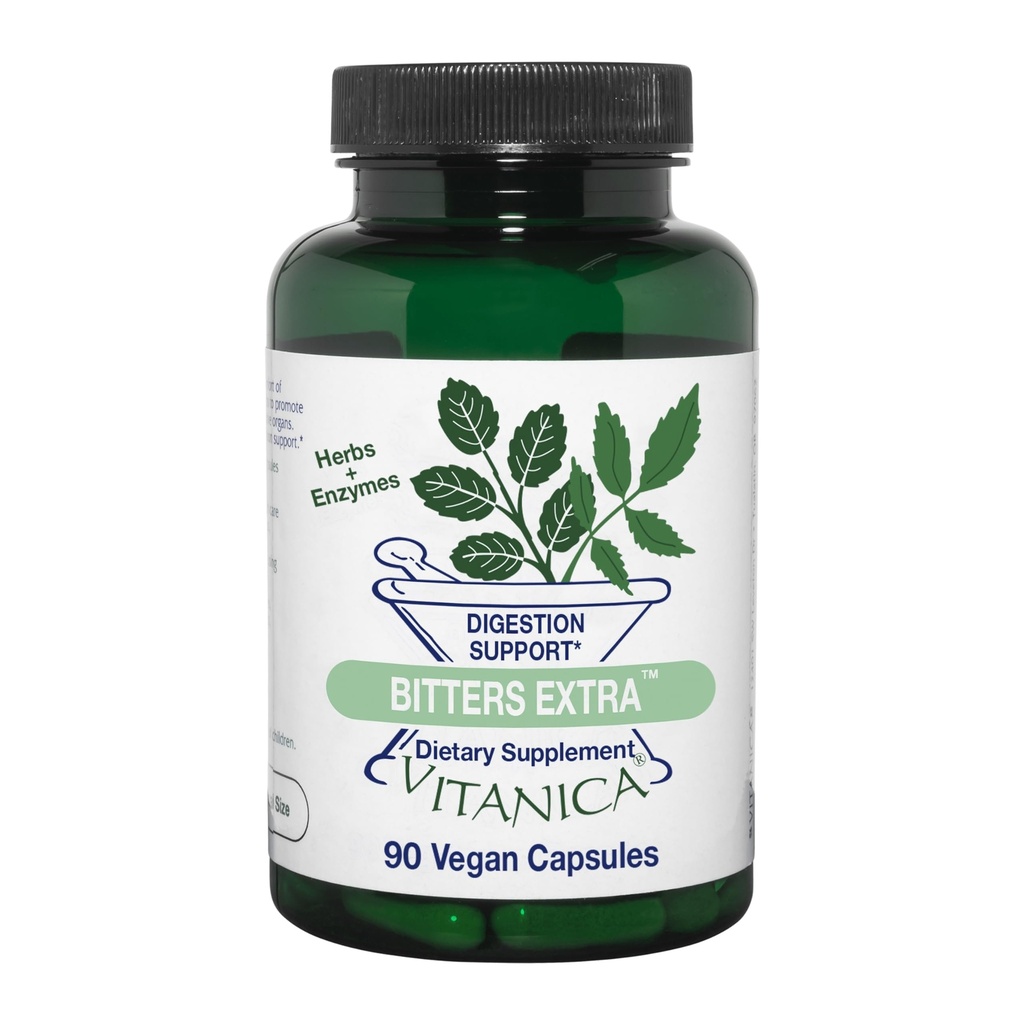 Vitanica Bitters Extra, seedimistuge, Vegan, 90 kapslit
