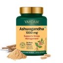 VAHDAM Ashwagandha Root Capsules 1000mg | Dual Formula with 5% Withanolides | Supports Stress Relief, Deep Sleep & Natural Energy | Ayurvedic Adaptogen for Men & Women | 60 Veg Caps
