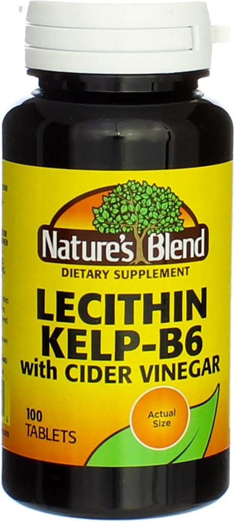 Looduse segu letsitiin Kelp-B6 Siidriäädikaga 100 Tabs (mudel: 079854600704)