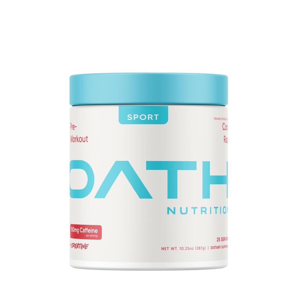 Vannitoit Sport Suhkru tasuta Pre-Workout Pulber, Coco Razz, sisaldab kreatiini monohüdraati, kofeiini ja beeta-alaniin, Pre Treeningu pulber naistele ja meestele, 25 Servings