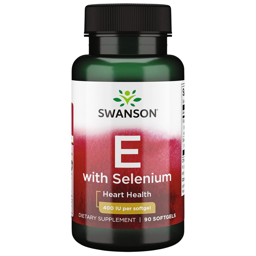 Swanson Vitamiin E & Selenium 90 Sgels