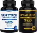 DORADO TOITLUS Epicatechin Extract 750mg per Serving - (120 kapslit) ja Turkesteroon Supplement 500mg (120 kapslit)