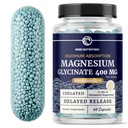Magneesiumglütsinaat 400mg | Kõrge neeldumine Magneesium une, rahu, lihaste lõõgastamiseks, südame, luude ja närvide toetamiseks naistele ja meestele | Advanced Microbeadlets | Kelate Mag Glycinate | 60 Ct.
