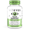 Viteyes Tear Support Silma rahustav segu, aeg-ajalt kuiva silma lisand, silmatilkade puudumine, punetus, silmavitamiin, allergia sügelevate silmade toetamine, Omega-3 kalaõli, 90 Softgels