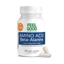 FeelGood Superfoods Beeta-alaniin Kapslid - Aminohappe Pre Treening Supplement - 3200mg Beeta-alaniin Per Serving- Lihaste Kestvus & Treening Performance Support - Suur imendumine - 30 Servings