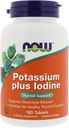 NOW Kaalium Plus jood, 180 tabletti (pakk 2)