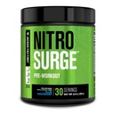 Jacked Factory NITROSURGE Pre Workout Supplement - Energiatugevdaja, Kiirtugevdus Kasum, Selge Fookus Ja Intensiivsed Pumpad - NO Booster & Powerful Preworkout Energiapulber - 30 Servings, Blue Vaarika