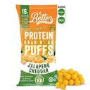 Parem kui hea Savory Keto Jalapeno Cheddar Protein Puffs | Gluteenivaba -16 g valku, madalat suhkrut, madala kalorsusega, diabeeti sõbralikud suupisted | Madala süsivesikusisaldusega, terved lapsed suupisted | Kunstlike maitseteta (12-Pack)