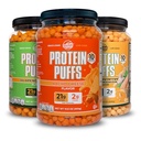 Twin Peaks Low Carb, Keto Friendly Protein Puffs, (Garlic Parmesan + Nacho Cheddar)