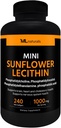 ML Naturals Mini Päevalilleletsitiin 240 Softgels. Fosfatidüülkoliin, fosfatidüüllinositool, fosfatidüültanoolamiin, fosfatiidhape, NSF-sertifitseeritud ja cGMP-le vastav