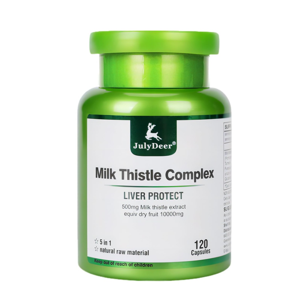 Piimaohakas 500 mg Silimariin Marianum Maksatoetus , Antioksüdandi tugi , Detox , Maksakaitsekapslid hilinemiseks , joomiseks ja pohmelliks , tuhm nahk