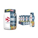 Bundle of Dymatize Performance Protein Shake, Fruity Pebbles (12 pakki) + ISO100 Vadakuvalgu pulber Isolaat, Fruity Pebbles (20 Servings)