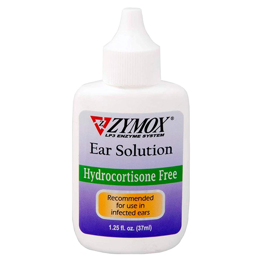 Zymox Otic Enzymatic kõrva lahendus koertele ja kassidele kõrvainfektsioonide leevendamiseks ilma hüdrokortisoonita, 1.25oz