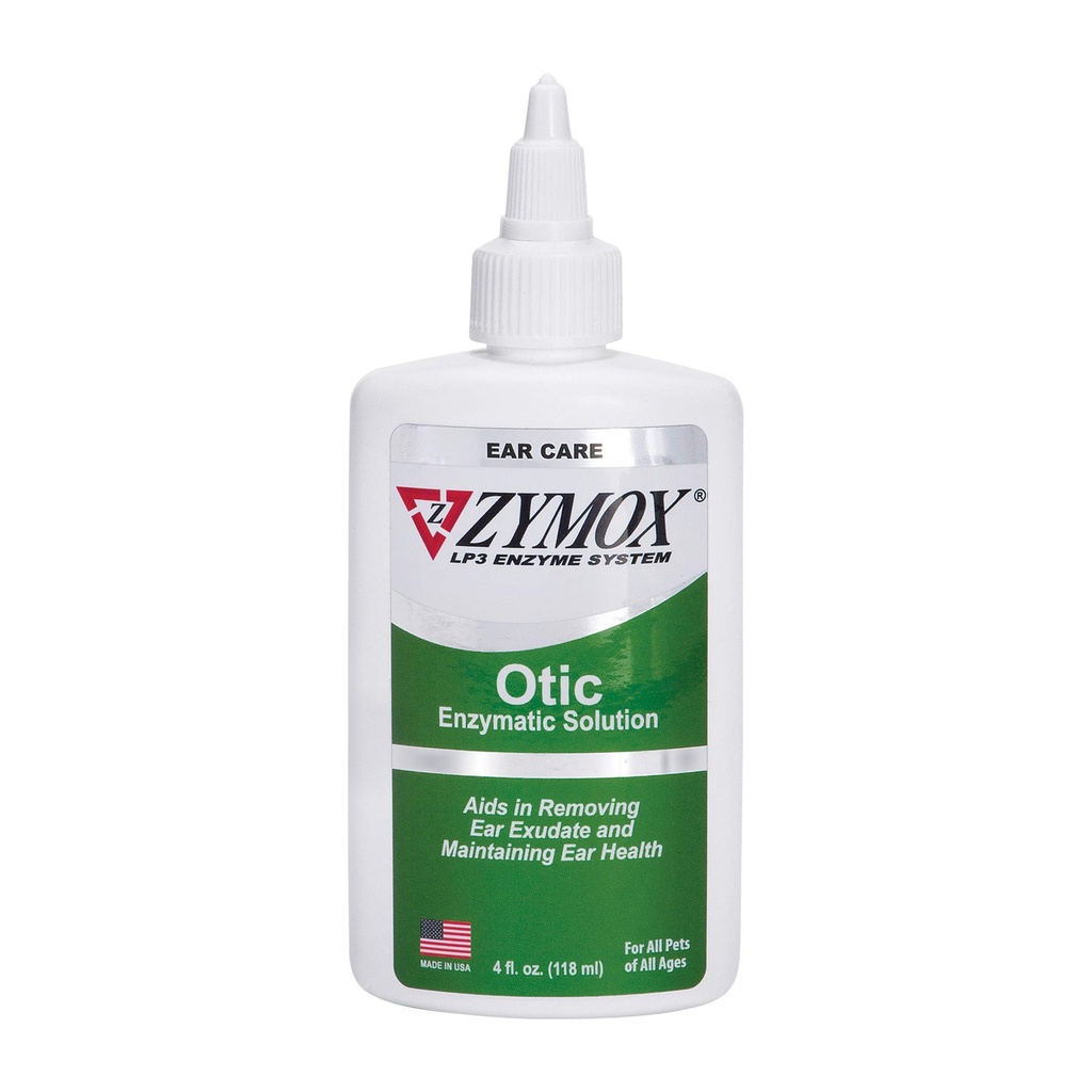 Pet King Brands Zymox Otic Enzymatic Solution koertele ja kassidele, et rahustada kõrvainfektsioone ilma hüdrokortisoonita sütiku leevendamiseks, 4oz