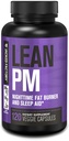 Jacked Factory Lean PM Night Time Fat Burner, Uneabi täiendus ja isu supressant meestele ja naistele - 120 Stimulant-Free Veggie Kaalulangus Dieet pillid