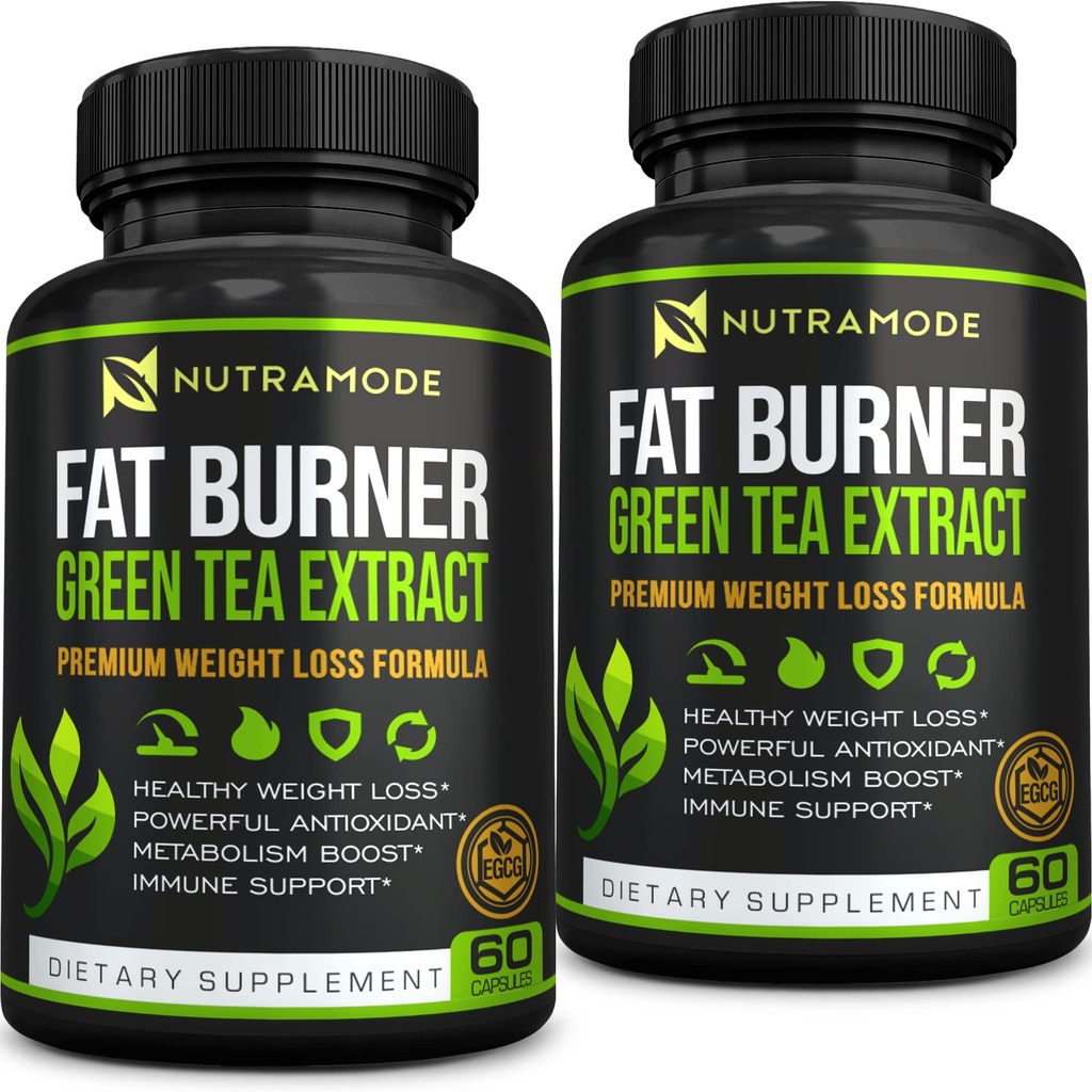 Premium Green Tee ekstrakt rasvapõletaja täiendus EGCG-looduslik isu supressant-tervislik kaalulangus dieedi tabletid, mis töötavad kiiresti naistele ja meestele-Detox Metabolism Booster põletada kõht rasva Fat-2 pakendis
