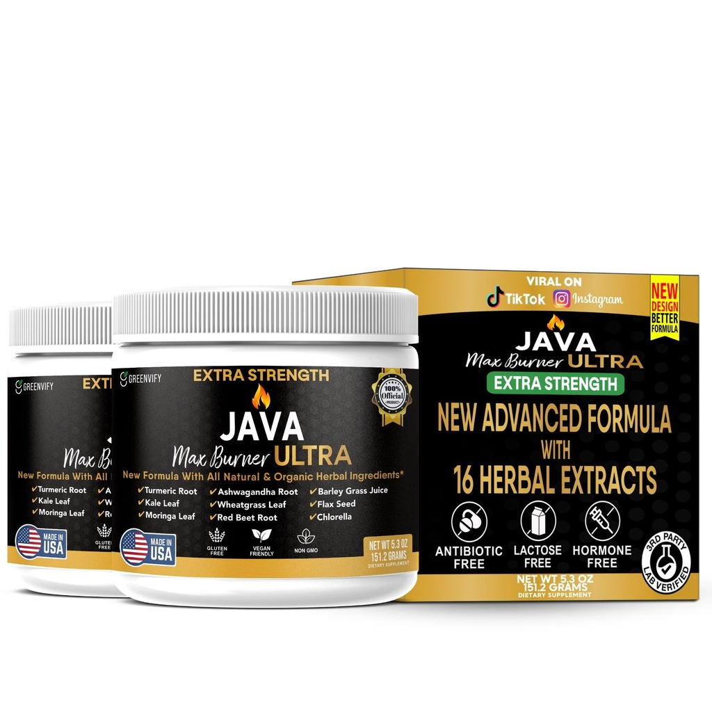 Java Max Burner Ultra ekstra tugevus, looduslikud ja orgaanilised taimsed koostisosad, 5.3 oz (2)
