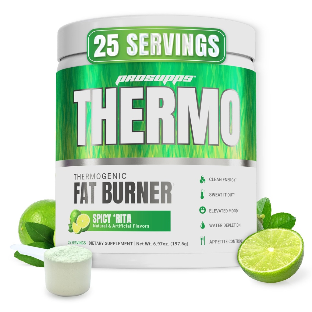 ProSupps Thermogenic Fat Burner Pulber, Vürtsikas Rita - Kaalulangus & Metabolism Booster Pre Treening Supplement for Women & Men - Toetab Söögiisu Kontrolli & Suurendab Energiat - Gluteenivaba - 25 Servings