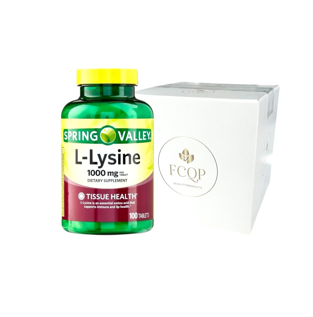 Spring Valley L-Lysine toidulisand, 1000 mg, 100 tabletti