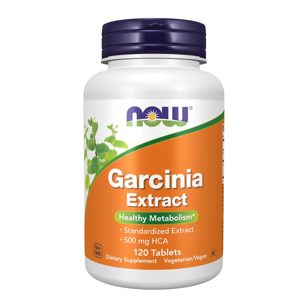 NOW Toidulisandid, gartsiinia (Garcinia cambogia) 1000 mg, tervislik ainevahetus *, kaalulangus, 120 tabletti