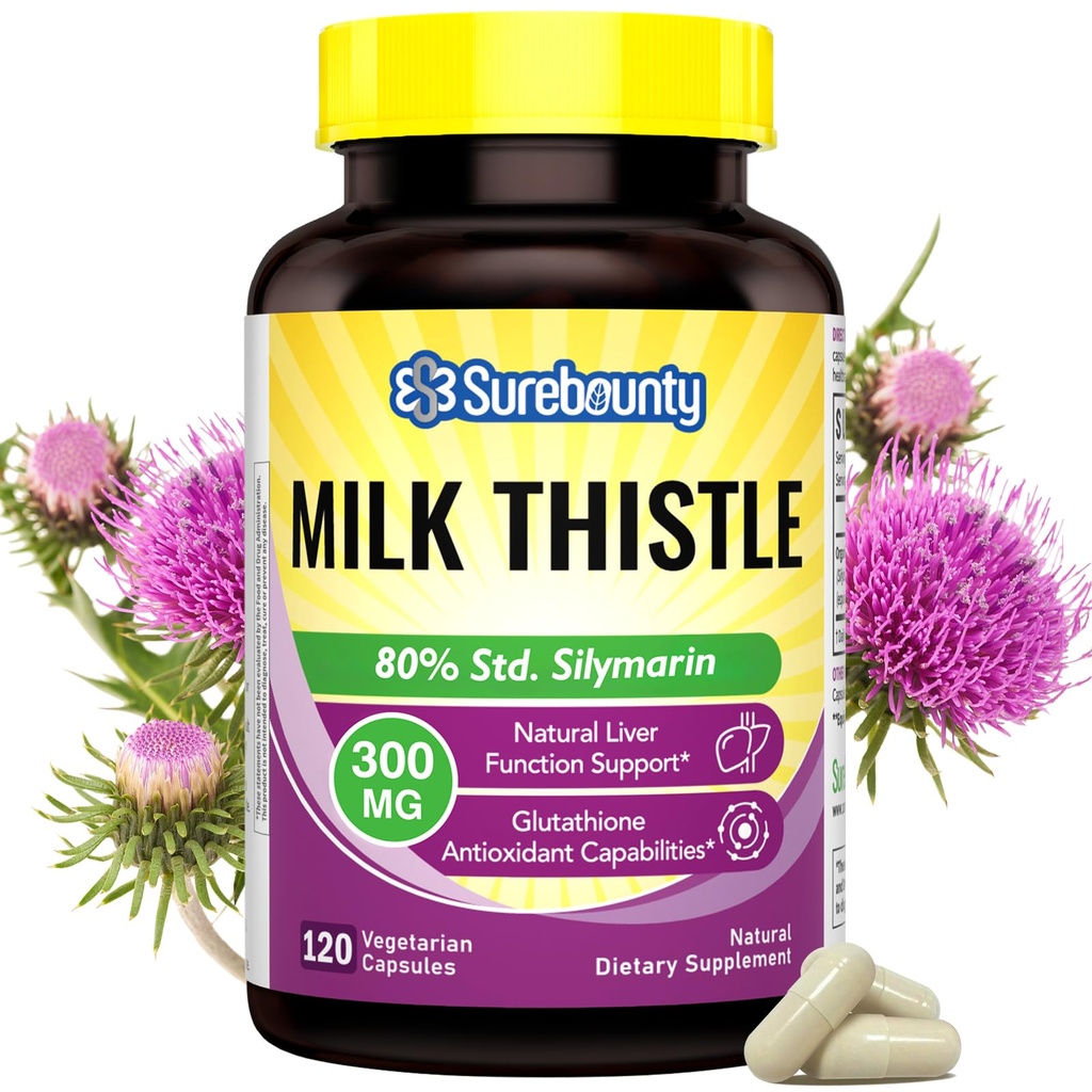 Piimaohakas, kontsentreeritud seemneekstrakt, maksatoetus Puhasta Detox, Rasvamaksalisandid, Mitte-GMO, No Gluten & Soy, 120 Veggie Caps, 4 kuu pakkumine