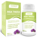 CANLIST Piimaohakapslid 1000mg , Potent 9: 1 Ekstrakt , Maksatervise tugi , Detox & Cleanse , Antioksüdant & Soolestiku Tervis , Mitte- GMO , Gluteenivaba , 90 kapslit