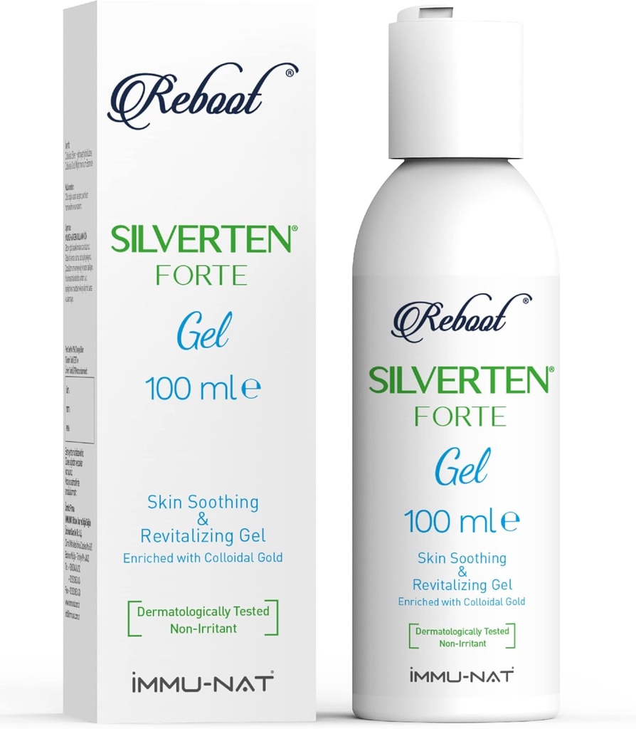 Reboot Silverten Forte - Antimikroobne Hõbehaavade hooldusgeel - 3.4oz - Kiire esmaabi põletuste, sügeluste ja armide leevendamiseks - jahutamine, rahustamine ja taaselustamine - ohutu lastele ja lemmikloomadele