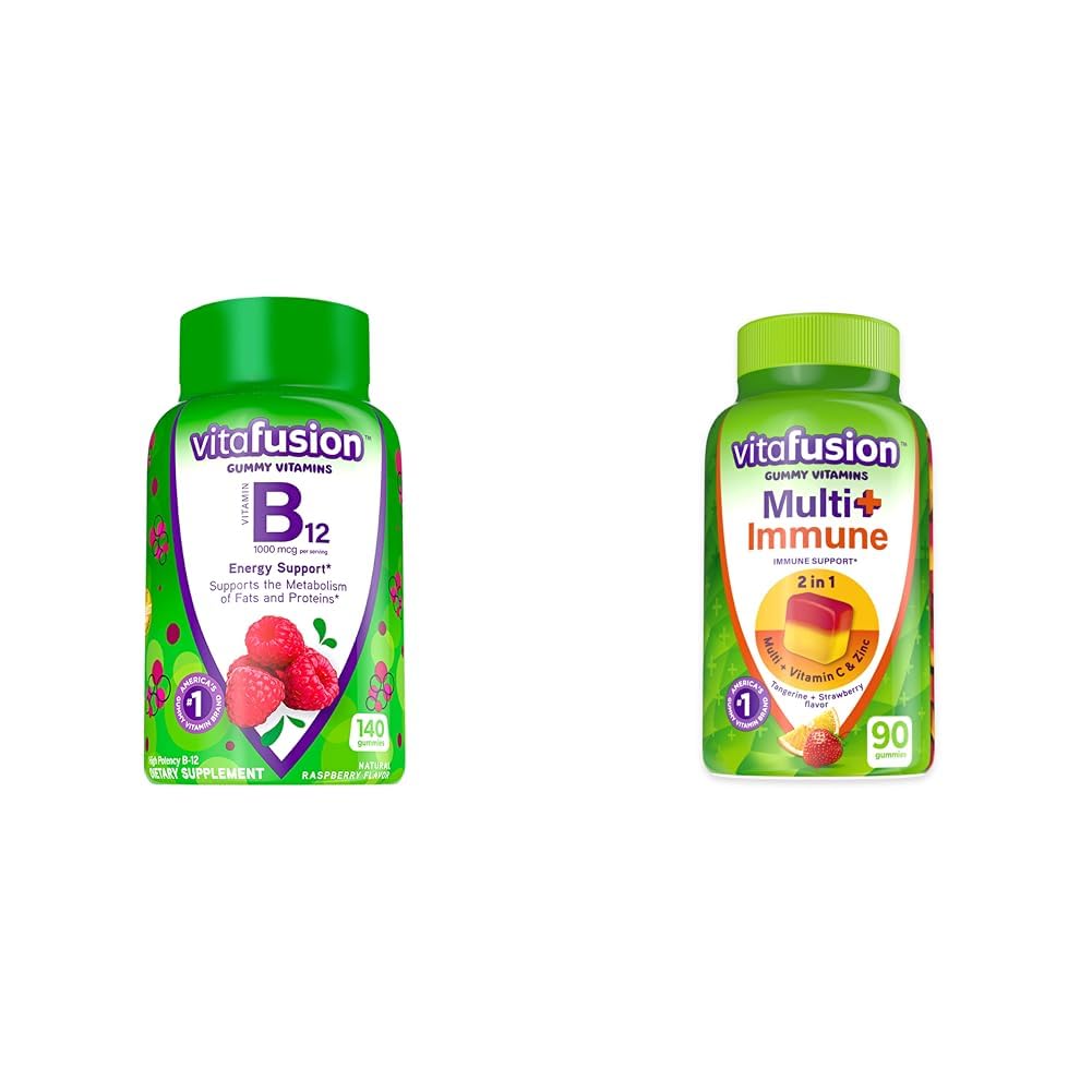 Vitafusioon Vitamiin B12 energia metabolismi jaoks, multivitamiin Plus immuunsüsteemi tugikummid C-vitamiiniga, tsink - 140 + 90 loend
