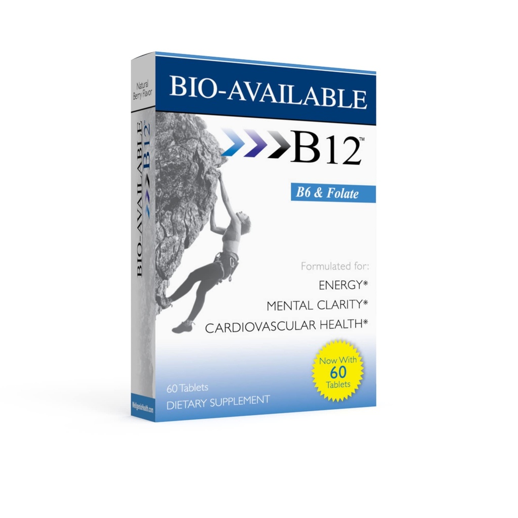 Wellgenix Bio Saadaval Päevased multivitamiinid (60 ct) - Fookustoe valem vitamiinidega Metüül B12, B6, Folaat ja Biotiin - Keelealune energia ja toidulisand immuunsuse ja üldise tervise jaoks