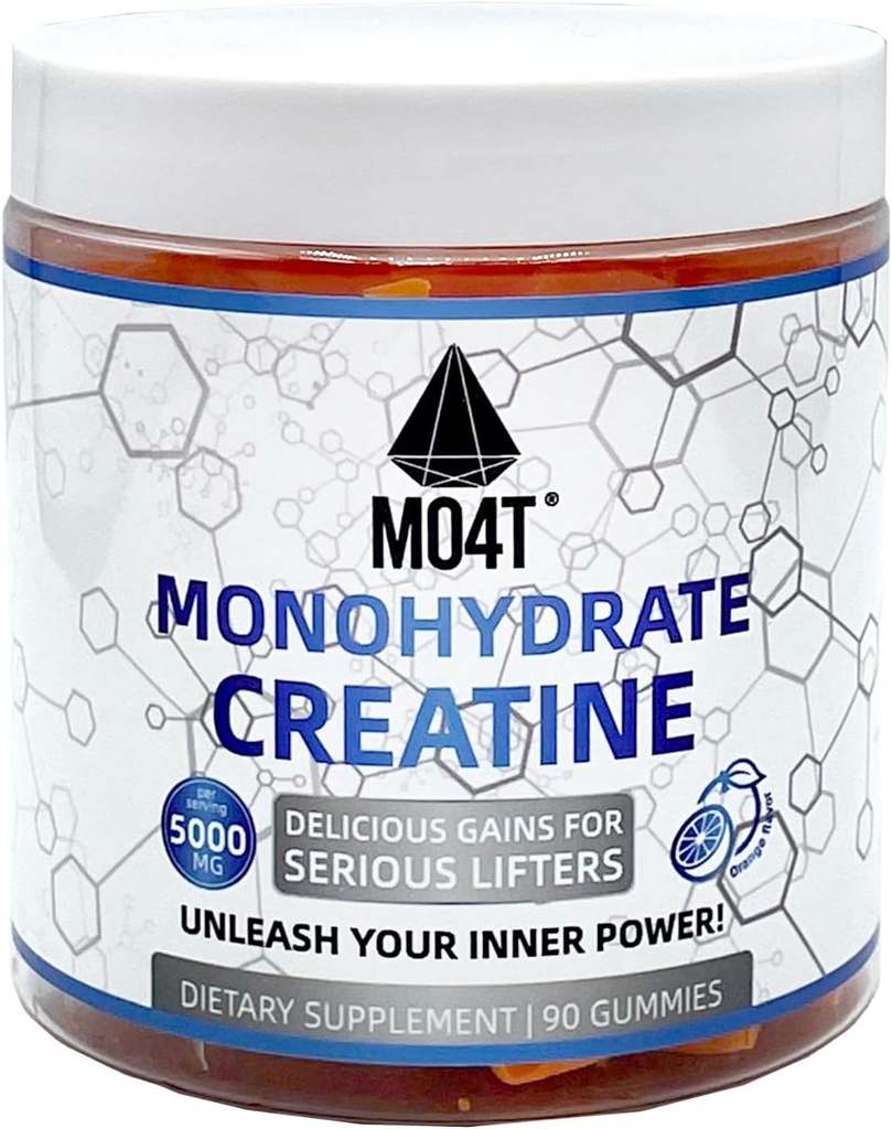 Kreatiinmonohüdraat Kummid 5000 mg meestele ja naistele, suhkruvabad kreatiinkummid Apelsini maitse