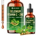 7in1 Seleen Vedel tilgad seleeni, C-vitamiini, tsingi, joodi, L-türosiini, ashwagandha ja kurkumiga immuunsuse ja energia toetamiseks - 1 FL Oz - 60 päeva pakkumine