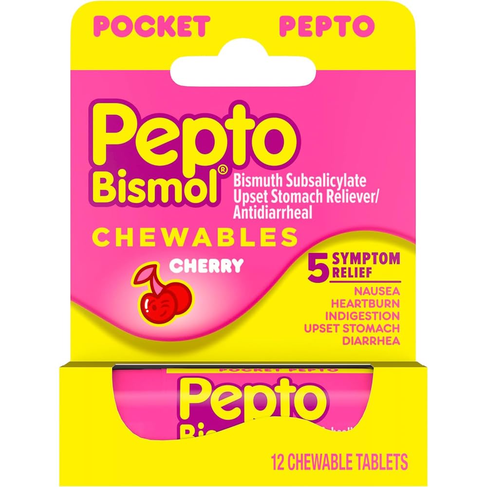 Pepto To Go Chrry Chew 12 Suurus 12ct Pepto Go Cherry näritav 12ct