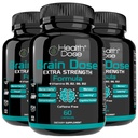Health Dose Brain Dose Premium Nootropics - Kofeiinivaba ekstra tugevuse valem meestele ja naistele - toetab aju tervist, kognitiivset fookust ja mälu säilitamist, pakett 3.