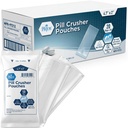 MED PRIDE Pill Crusher 4.7’x2’’ Pouches ’ – Pakend 1000 ühekordselt kasutatavat meditsiinipurustajat – Medical Grade Clear Tablet Crushing Kotid lihtsaks tarbimiseks nulljäätmetega