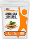 BulkSupplements.com Ameerika ženšenni ekstrakti pulber - ženšenni lisand, taimsed toidulisandid - gluteenivaba, 1 g serveerimise kohta, 5 kg (11 naela) (pakk 5)