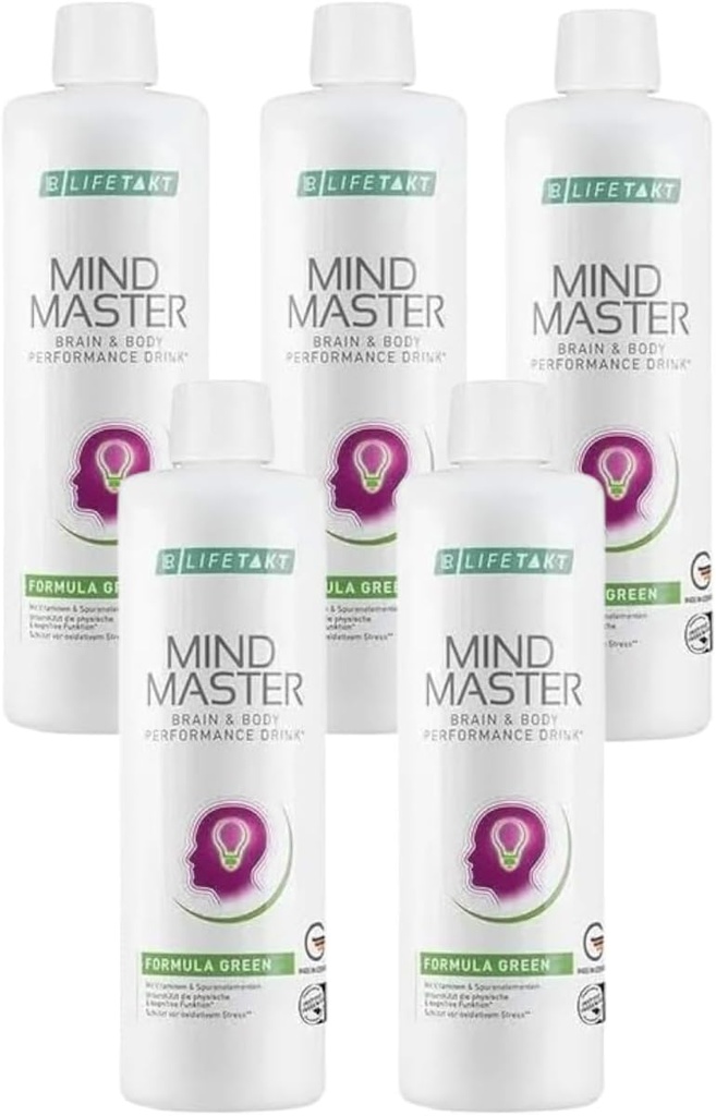 LR Health & Beauty Lifetakt Mind Master Formula Green Iga päev Loodusravi Naised Mehed Set 5-500 ml./16,9 fl.oz.