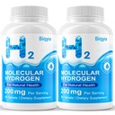 Vesiniku veetabletid, vesiniktabletid-2 pakendid Kokku 180 loendust, tugev molekulaarne vesinik aju jaoks, energia ja ainevahetuse tugi, Gluteenivaba ja mitte-GMO