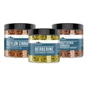 Maapealsed elemendid Berberine, Ceylon Cinnamon, & Houttuynia Cordata kapslikomplekt (iga 200 kapslit), Pure & Undiluted, No Additives