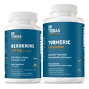 Dr Tobias Berberine 500 mg ja kurkum 1500 mg koos bioperiiniga – ainevahetuse ja liigese tervise valem