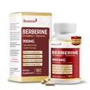 Ultra Berberine 1840 mg - 12-in-1 kaneeli, kurkumi, CoQ10, ALA, võimlema, Mõru melon - Max imendumine - 180 kapslit - mitte-GMO, gluteenivaba, Lab testitud