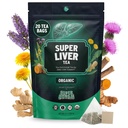 SuperBonsai Orgaaniline Maksa Detox Tee – Dandelion Root & Milk Thistle Taimne Tee Maksatoetuseks, Seedetrakti Detox & Cleanse – Kurkum, Ingver & Väike Botaaniline Blend – 20 orgaanilist teekotti