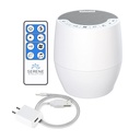 Serene Evolution White Noise Machine 60 rahustav heli - Helimasin täiskasvanutele ja beebile - Müra tühistamine Sleep Music seade kaugjuhtimisega - Ideaalne Office Privacy - Must