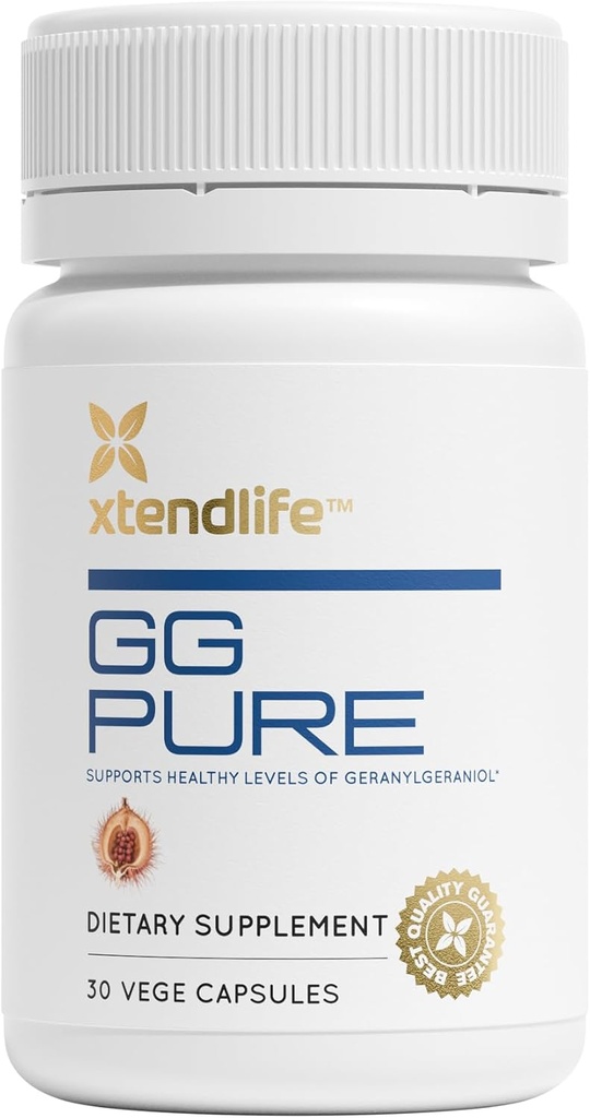 Xtendlife GG puhas statiini kasutajatele, CoQ10 tugi, luu, lihased ja südame tervis - 150mg Geranylgeraniol alates Annatto seemned - 30 päeva pakkumine