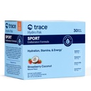Trace Minerals Hydro Pak Sport - Elektrolüütide pulbri joogisegu - toetab hüdratsiooni, vastupidavust, energiat ja vastupidavust - elektrolüüdid, vitamiin B12, 70 maasika kookospähklit - 30 serveerimist