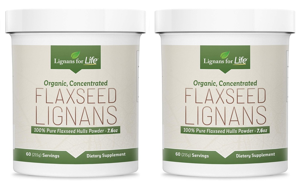Lignans for Life - Natural Bulk Ground Flaxseed Powder - Omega 3 & 6 Rasvhapped Täidetud kõrge kiudaine antioksüdandid - Tervislik süda ja juuksed, terve immuunsüsteemi - 60 Servings 80mg ühe tab, 2 Pack