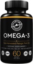 Stellar Labs Omega-3 Fish Oil Supplement - 60 CT LowFODMAP Sertifitseeritud