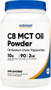 Nutrikost C8 MCT õlipulber 2LBS (32oz) - 95% C8 MCT õlipulber